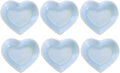 Heart Shaped Ceramic Side Dish Dipping Bowl (6 pack)