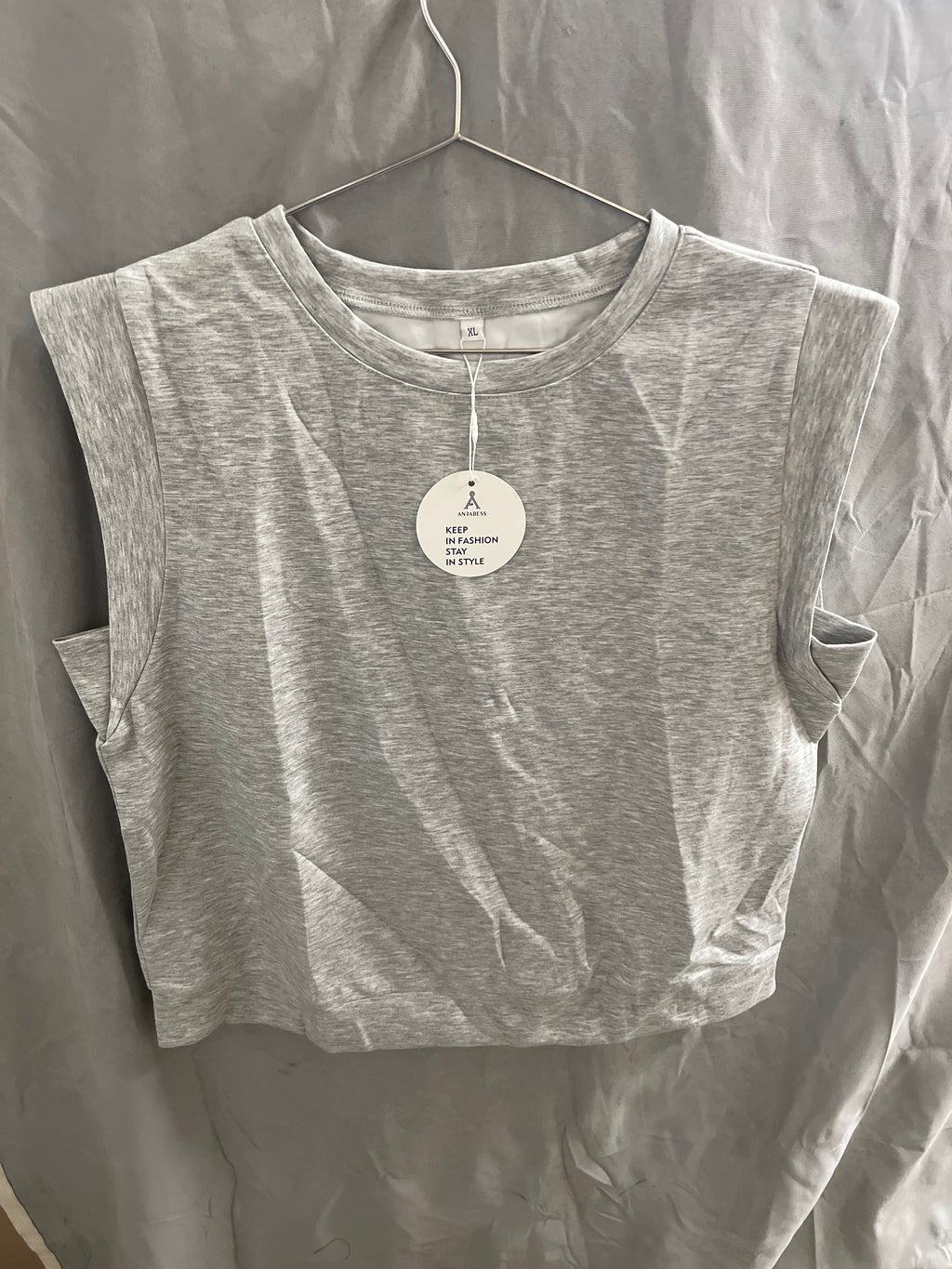 Anrabess grey sleeveless Tshirt and shorts