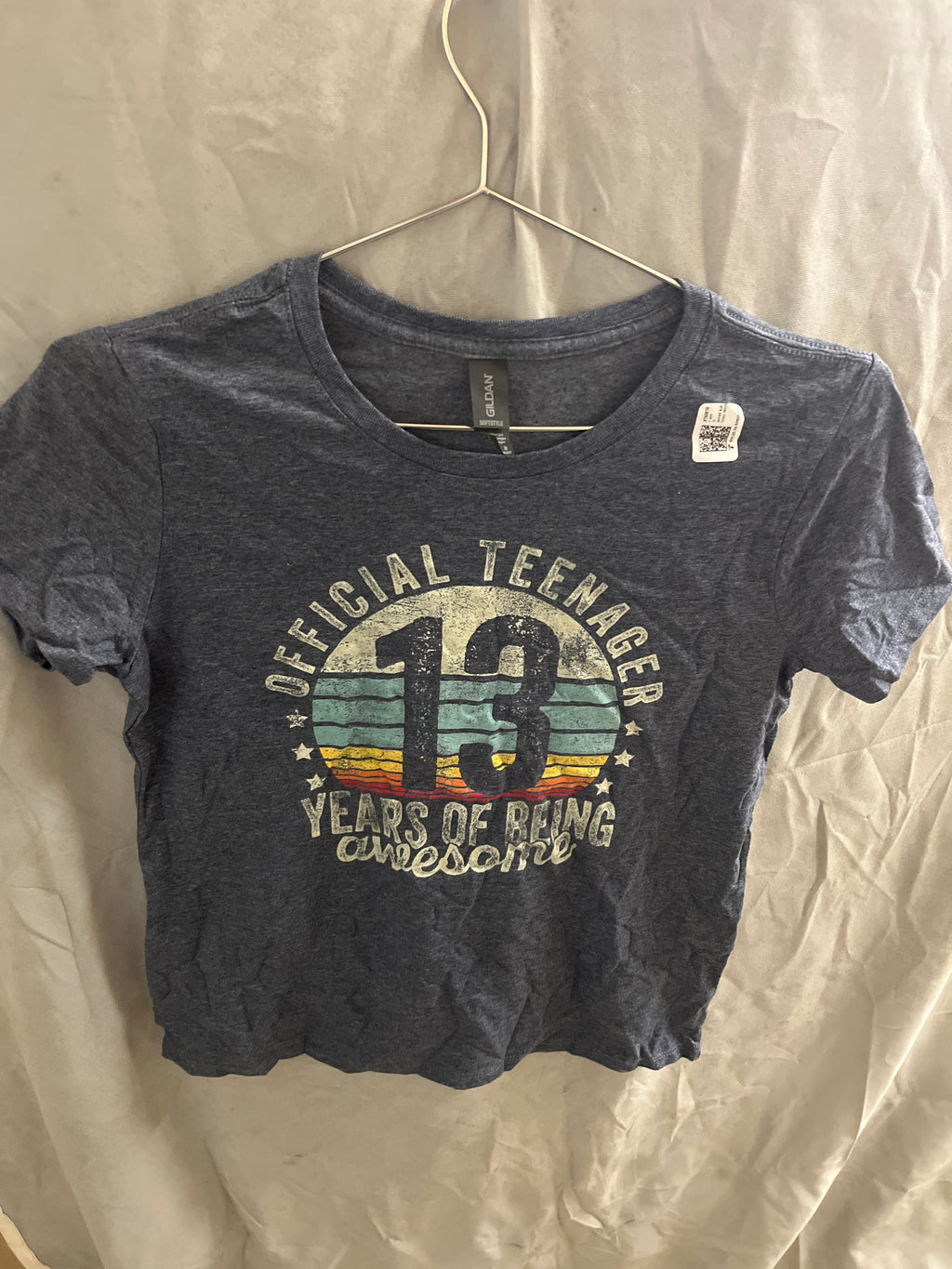 Official teenager 13 years of being awesome grey Tshirt