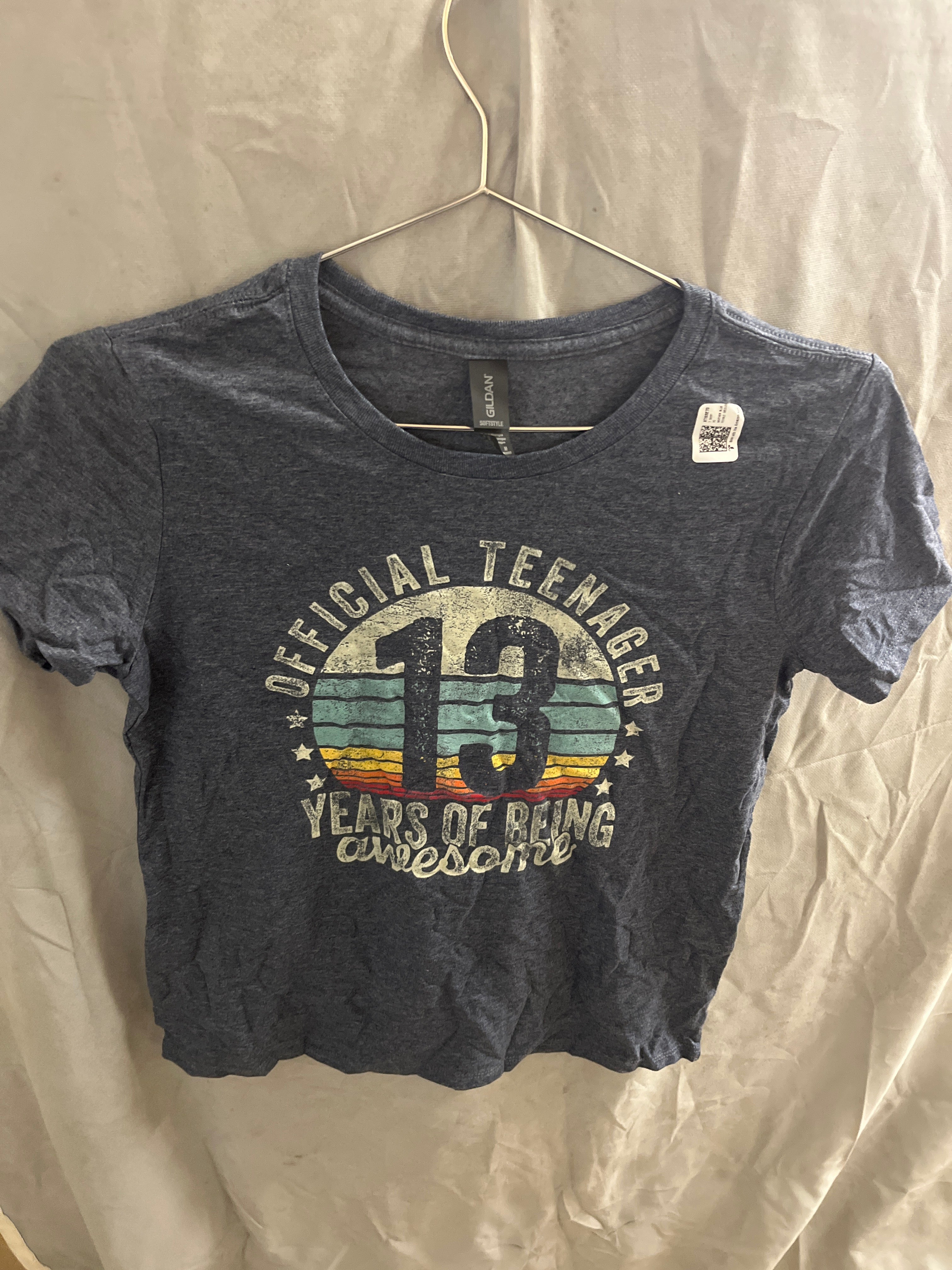 Official teenager 13 years of being awesome grey Tshirt