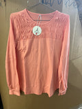 Anrabess women’s pink long sleeve shirt
