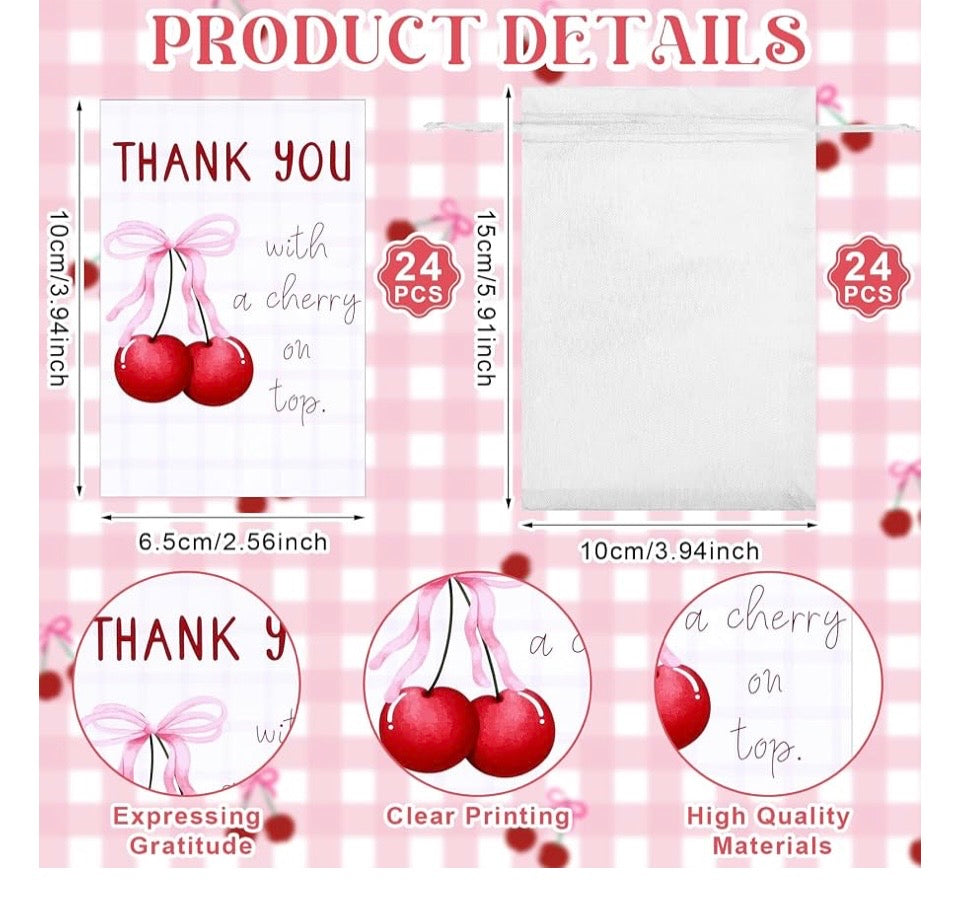 Cherry Bow Party Gifts