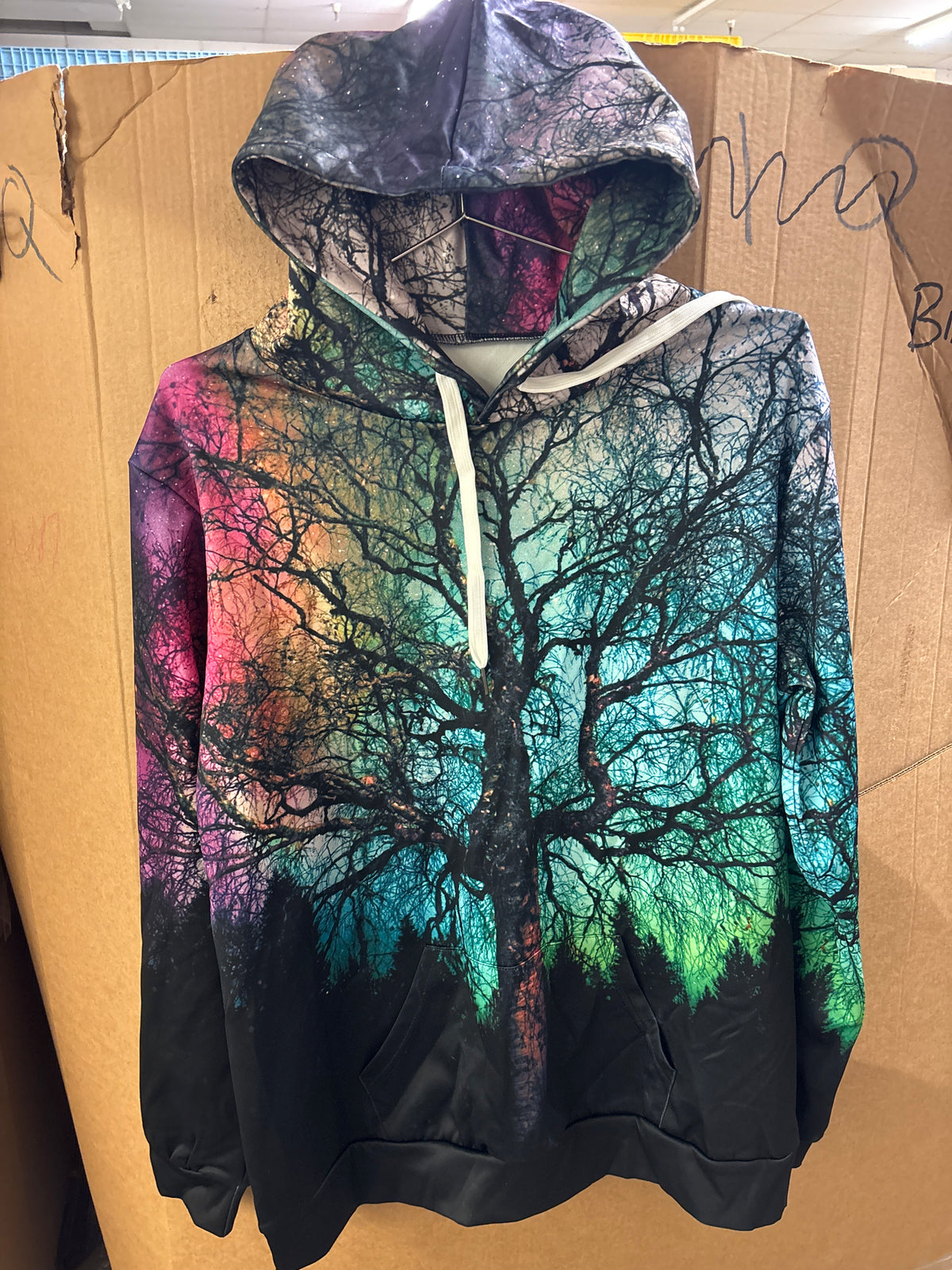 Colorful tree hoodie (L/XL)