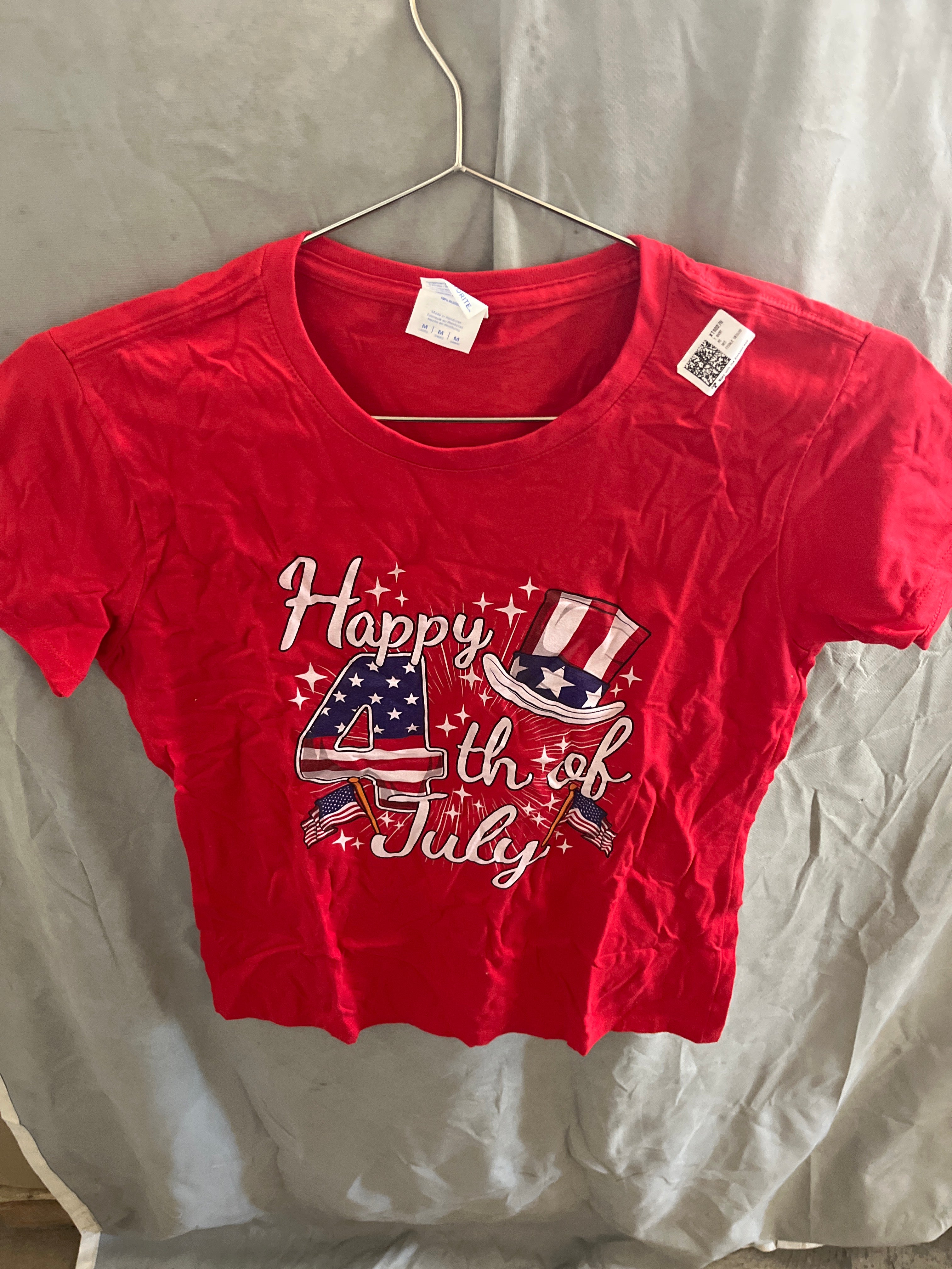 Happy 4th of July red Tshirt
