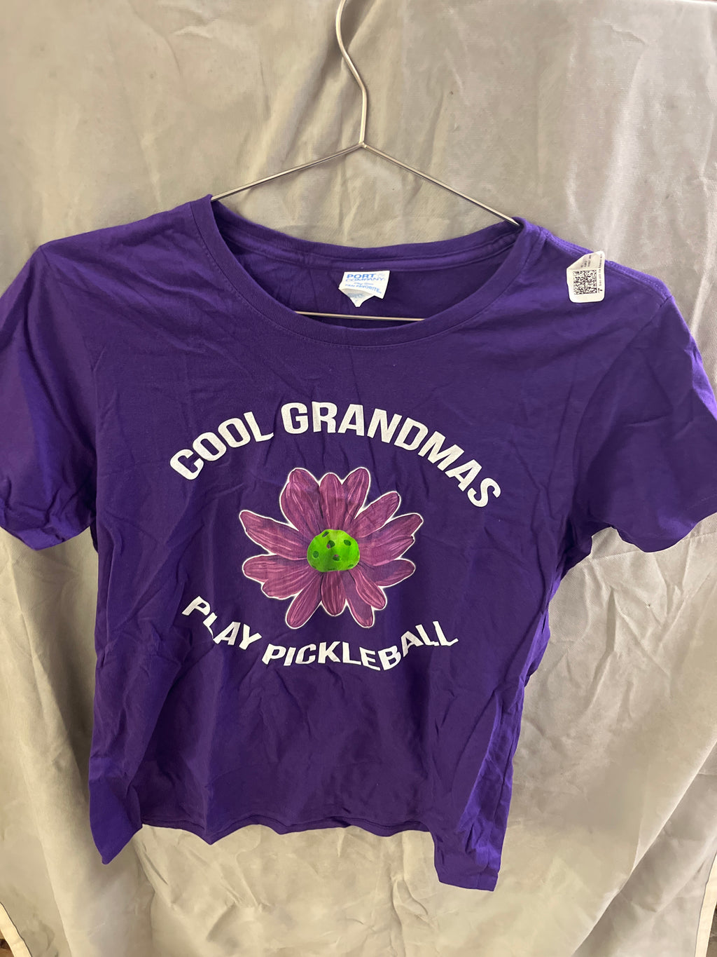 Port and company cool grandmas play pickleball purple Tshirt