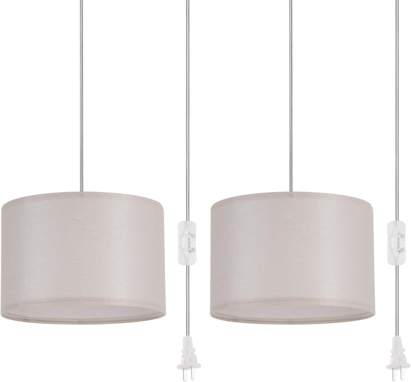 IHENGYANLT 2 Pack Plug in Pendant Light