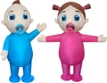 DAHAKII 2 Packs Inflatable Baby Costume Air Blow Up Costume Outfit for Adult/Gender Reveal Party/Halloween (Pacifier-costume)