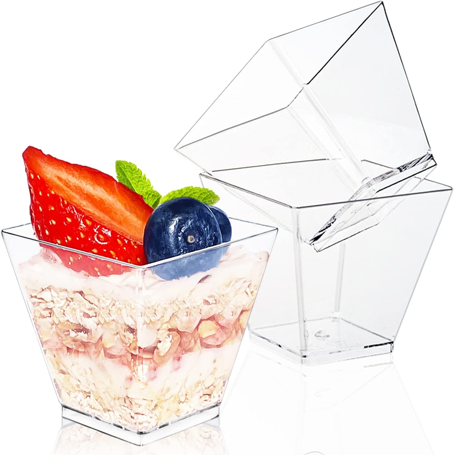 Mini Plastic Desert Cups (50pcs)