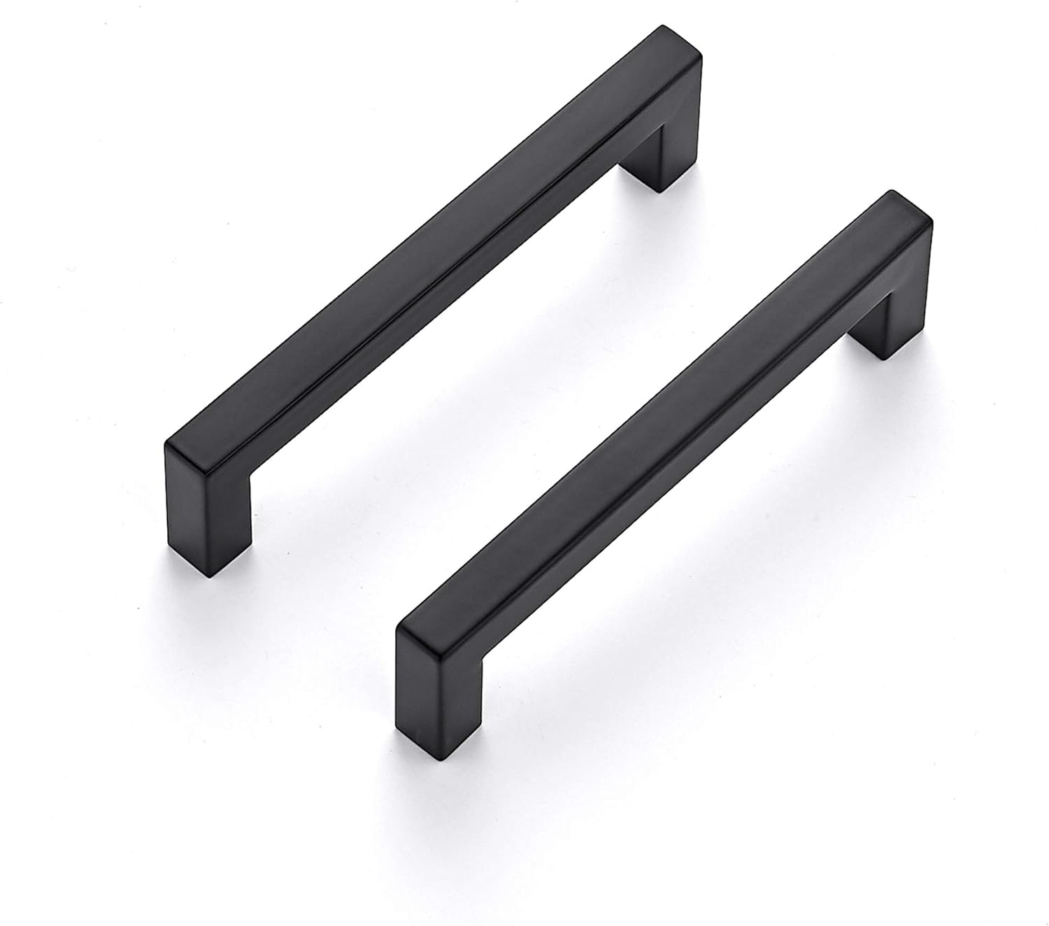 Ravinte 15 Pack 5 Inch Kitchen Square Cabinet Handles Matte Black Drawer Pulls for Cupboard Hardware