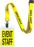 Yellow Event Staff Lanyards