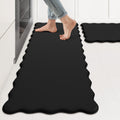 WKIMODE Scalloped Kitchen Mats for Floor