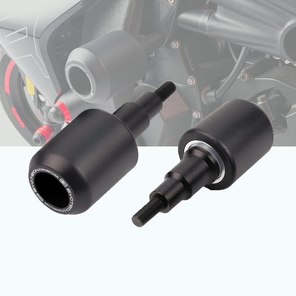 HODYAMOTO Frame Sliders Engine Crash Bar Fit for CFMOTO 675SS / 675NK / 675SR POM & Aluminum Frame Protectors, Direct Bolt-On Anti-Falling Guard Kit 8mm Thread (Black)