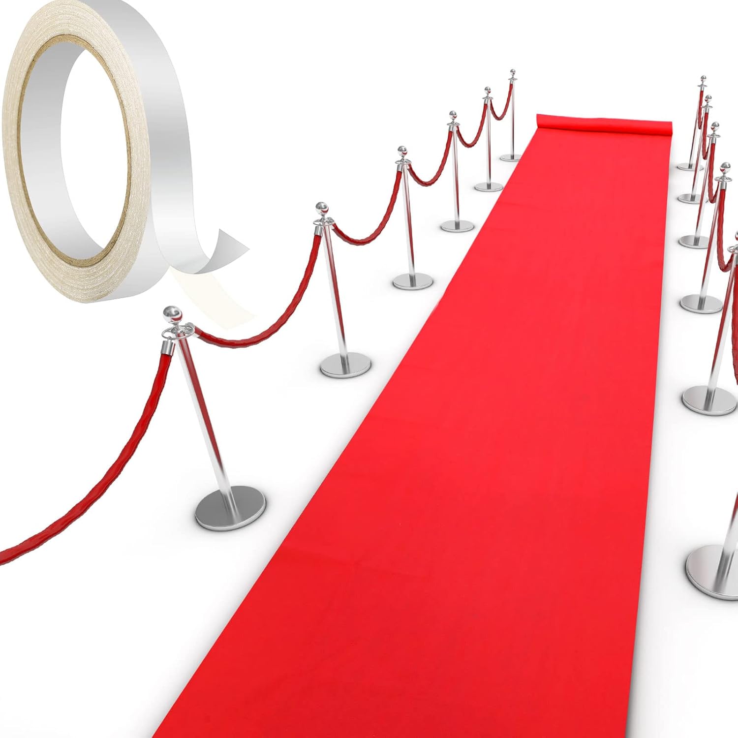 Shappy Red Carpet Runner Rug for Party