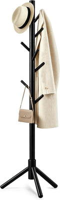 8 Hook Wooden Coat Rack