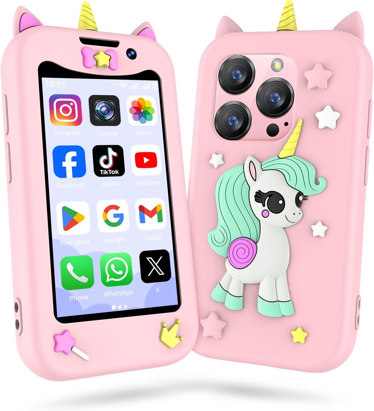 Kids Phone for Girls, Mini Smartphone for Age 3 and Above, Mini Phone