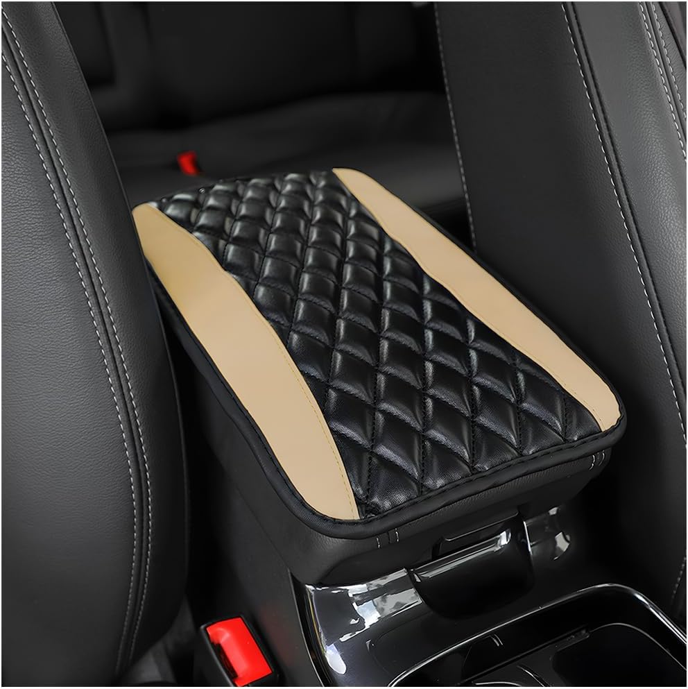 Moly Magnolia Car Center Console Cushion Pad, Universal Leather Waterproof