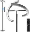 GunMetal Gray LED Floor Lamp. Has a little bit of a chip under light. But turns on and works.