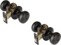 2-Pack Of Matte Black Door Knobs.