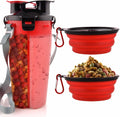 Dog Travel Water Bottle and 2 Collapsible Bowls