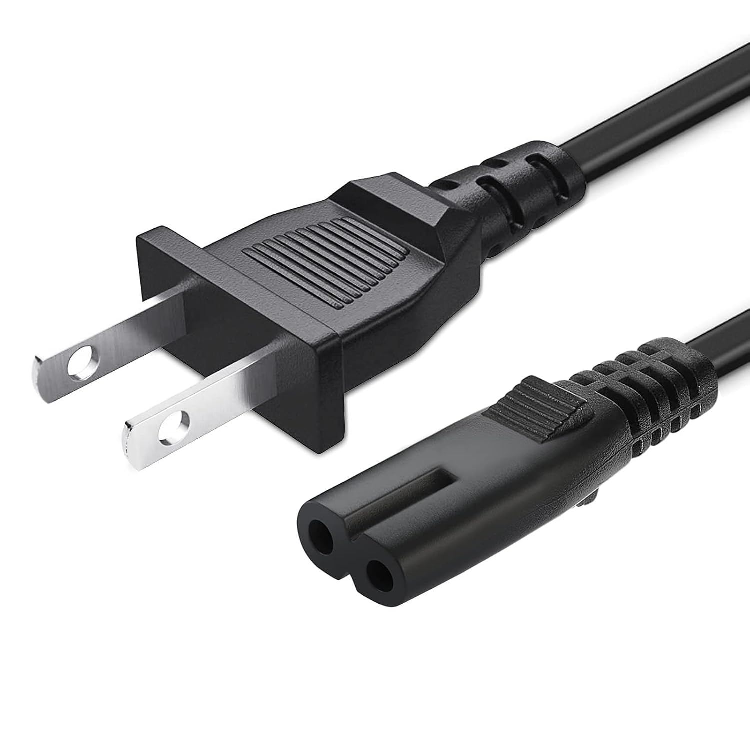 10FT 2 Prong TV Power Cable Cord
