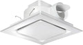 Orsong Bathroom Exhaust Fan 10" Panel Ultra Quiet without Light(8x8 Mount), 110CFM, 4" Duct for Bathroom/Garage/Home