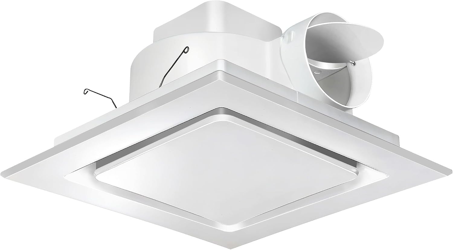 Orsong Bathroom Exhaust Fan 10" Panel Ultra Quiet without Light(8x8 Mount), 110CFM, 4" Duct for Bathroom/Garage/Home
