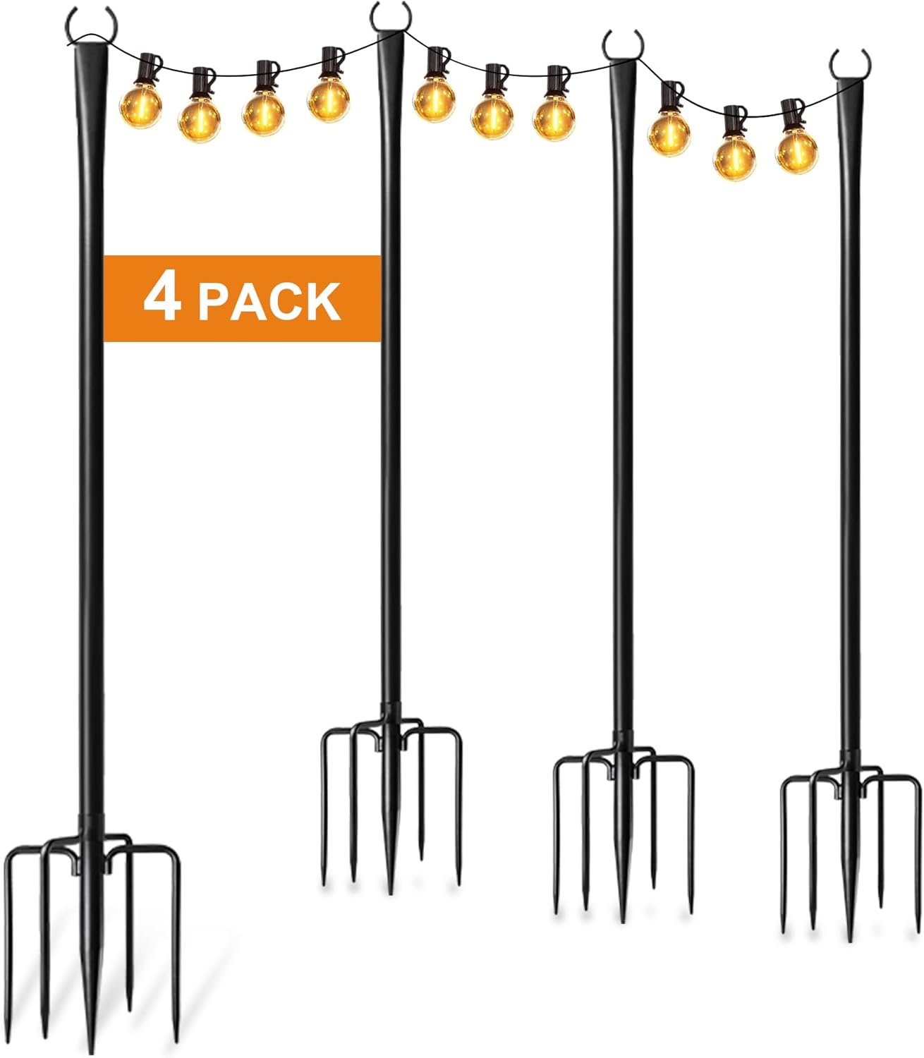 4 String Light Poles