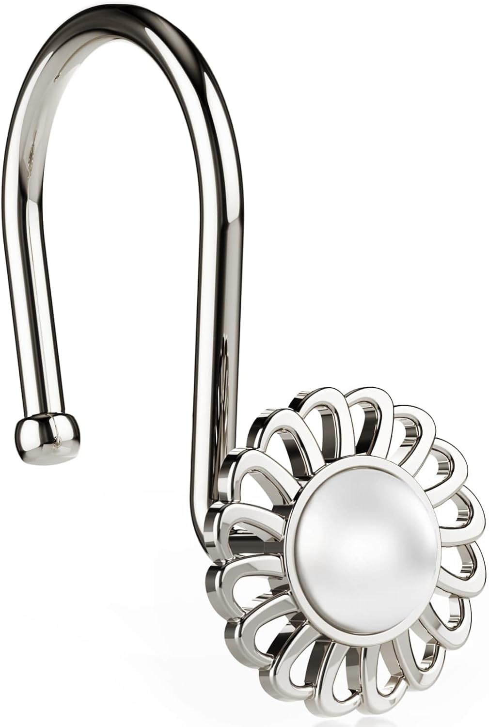 iToplin Nickel Shower Curtain Hooks Rings,