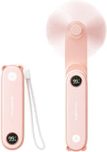 SWEETFULL Portable Handheld Mini Fan with LED Display, 3-in-1 Personal Foldable fan