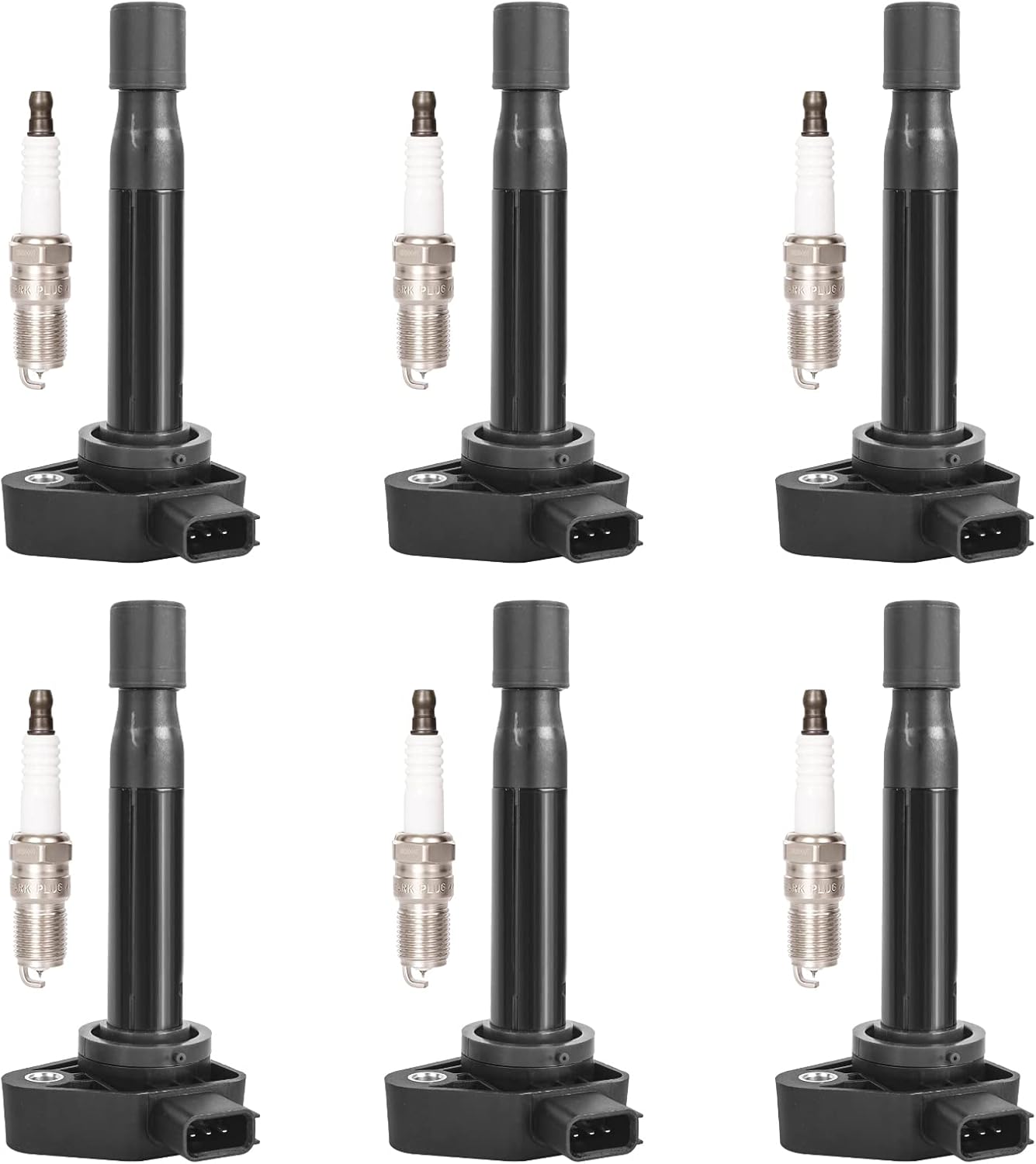 Set of 6 Ignition Coil Packs and Spark Plugs