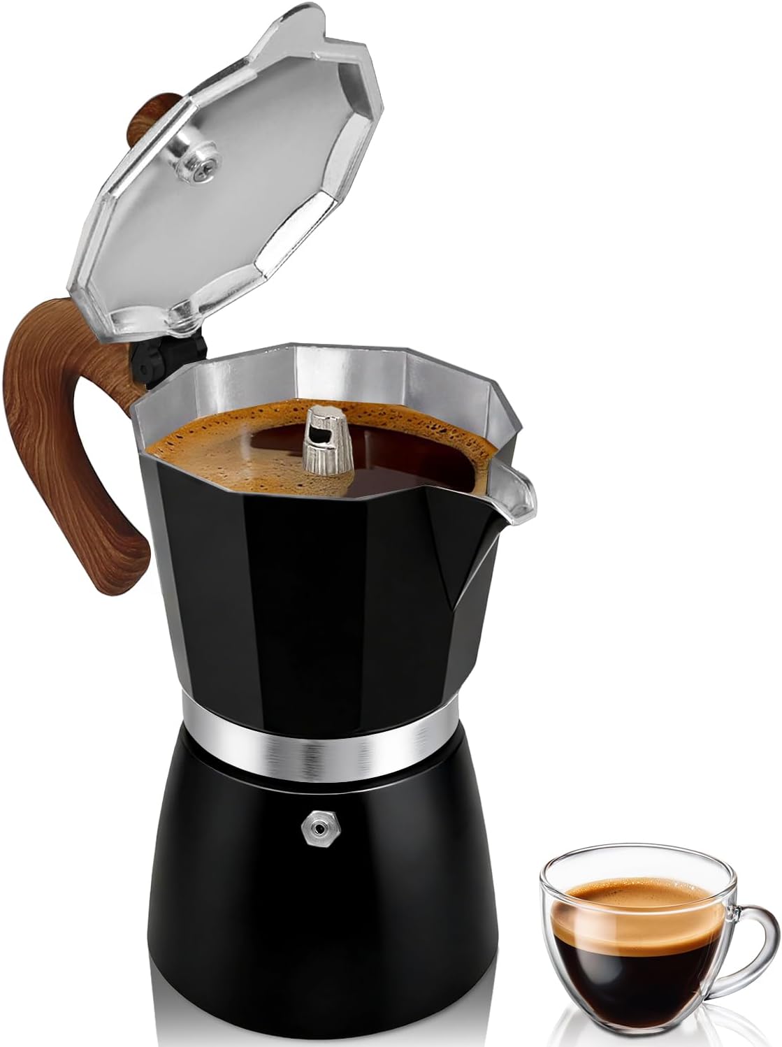 Belly Moka Coffee Maker Stovetop Espresso Maker.