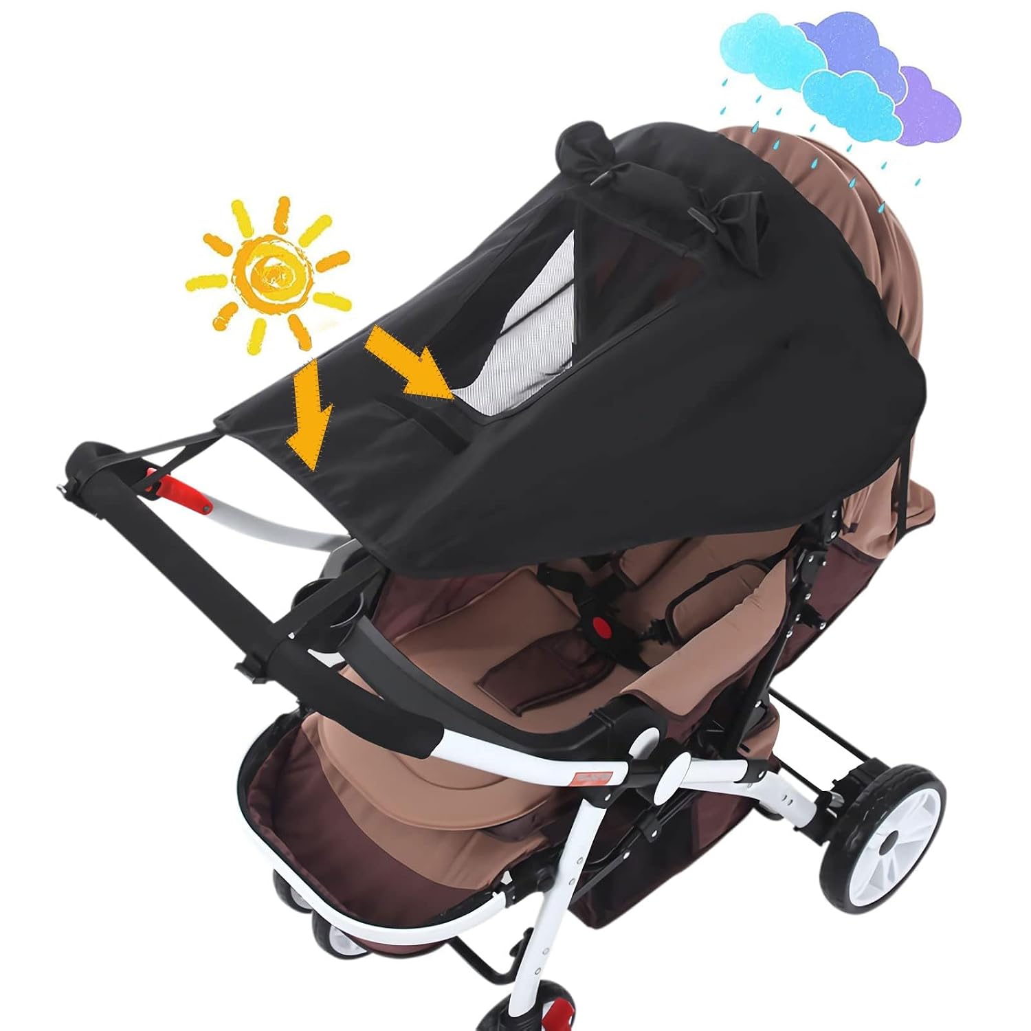 Baby Stroller Universal UPF 50+ Sun Protector Shade