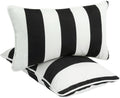 Set of 2 Outdoor Lumbar Pillows.