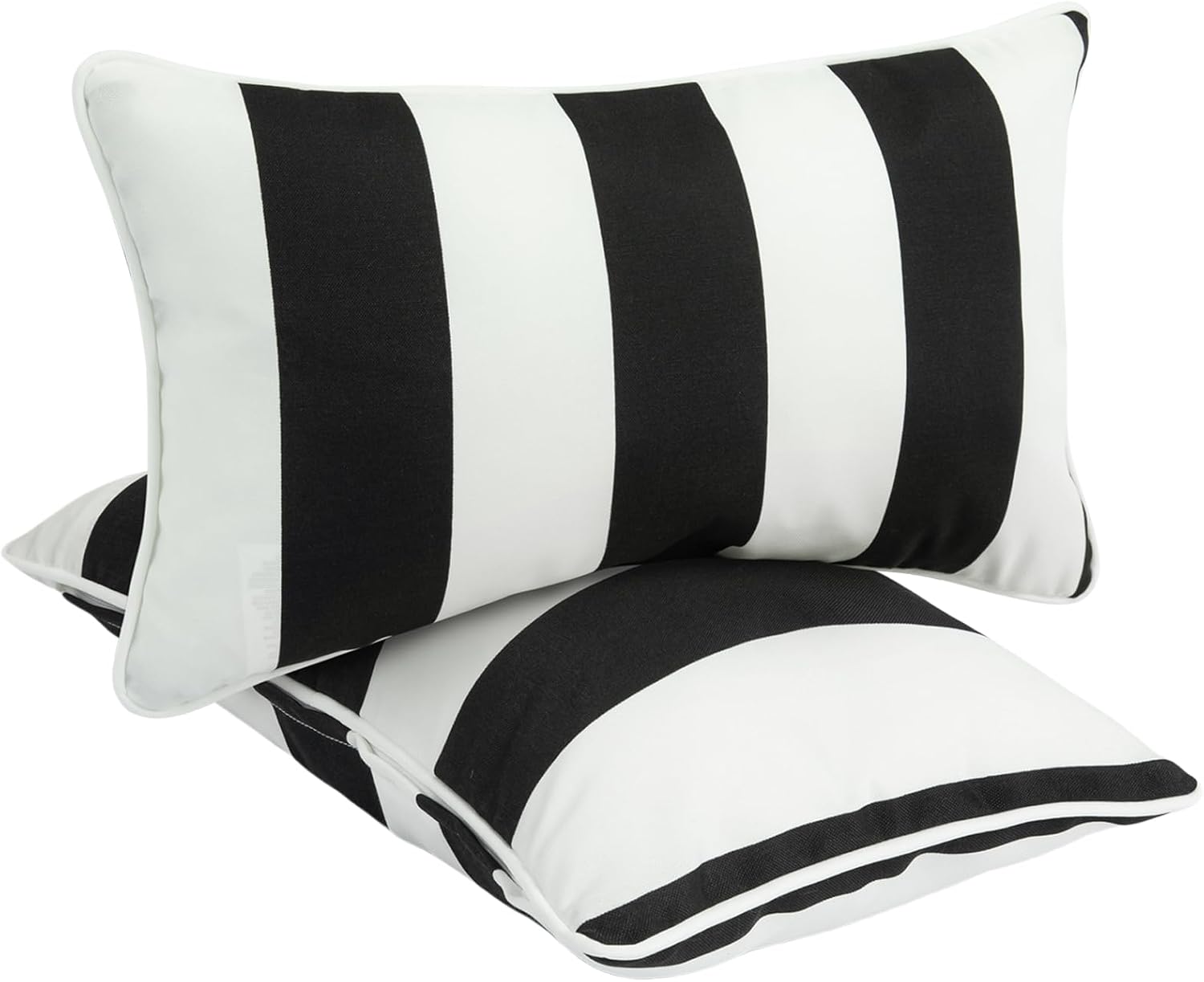 Set of 2 Outdoor Lumbar Pillows.