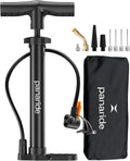 Bike Pump Floor, Advanced Bike Tire Inflator, Bicycle Hand Air Pump with Dual Presta and Schrader Valves, Handheld Pump, Suitable for Road and Mountain Bikes, Baby Stroller, Balls (Portable)