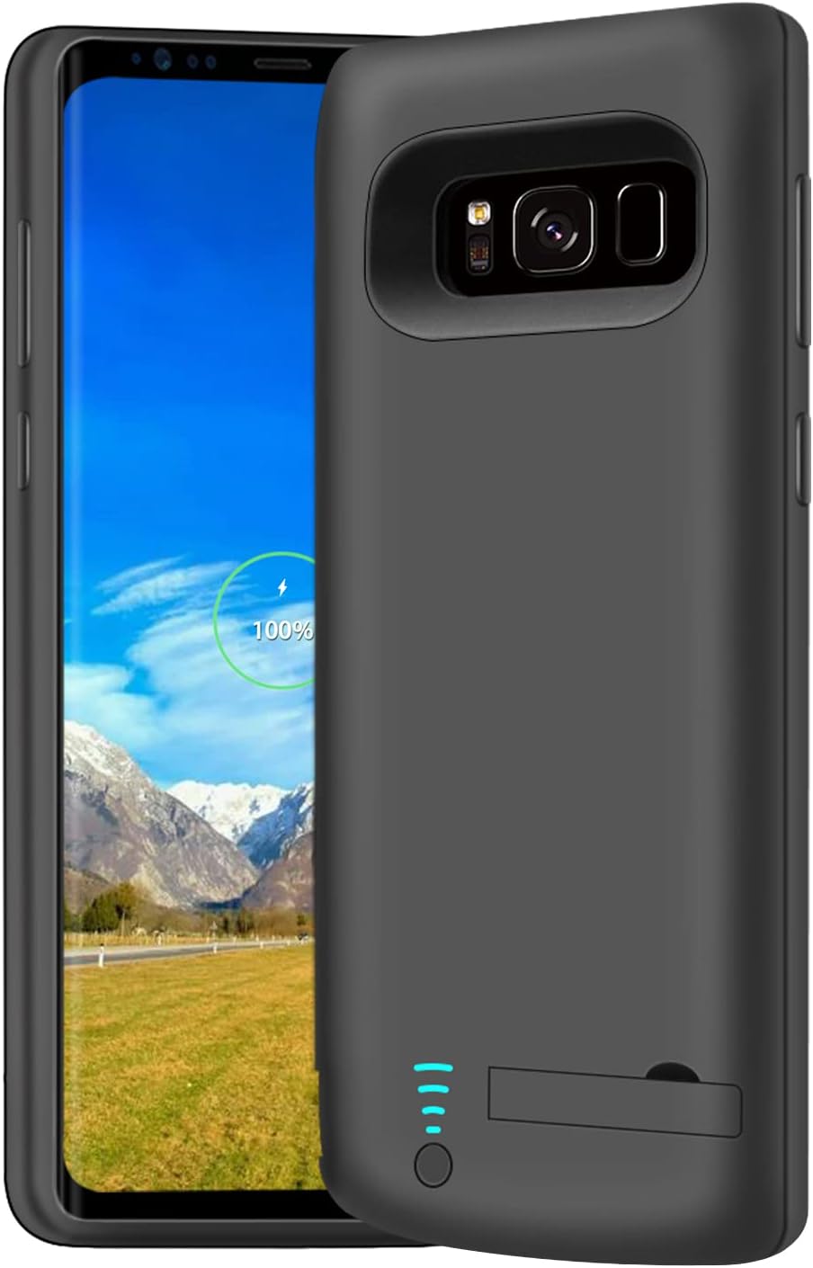 BAHOND Battery Case for Samsung Galaxy S8, 5000mAh Rechargeable Extended Battery Charging Charger Case, Add 1.5X Extra Juice, Not Compatible with Galaxy S8+ or Galaxy S8 Active Black