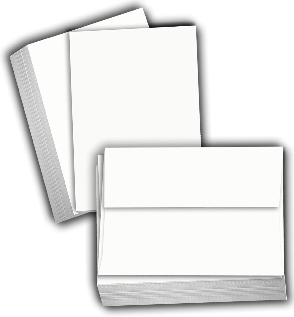Flat Index Cards with Envelopes (100 pack)