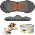 3-in-1 Rechargeable Lumbar Support Pillow with Heat & Vibration, Cordless Lower Back Massager with Airbag Traction for Bed, Chair & Sofa