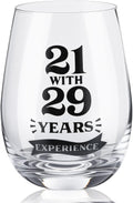 Potchen Black 50th Birthday Wine Glass Funny 50th Gifts