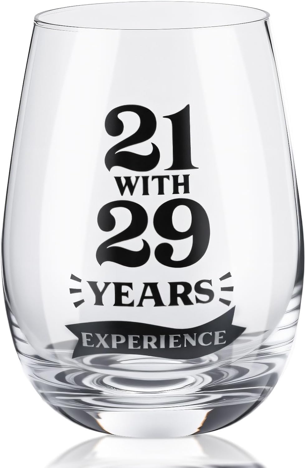 Potchen Black 50th Birthday Wine Glass Funny 50th Gifts