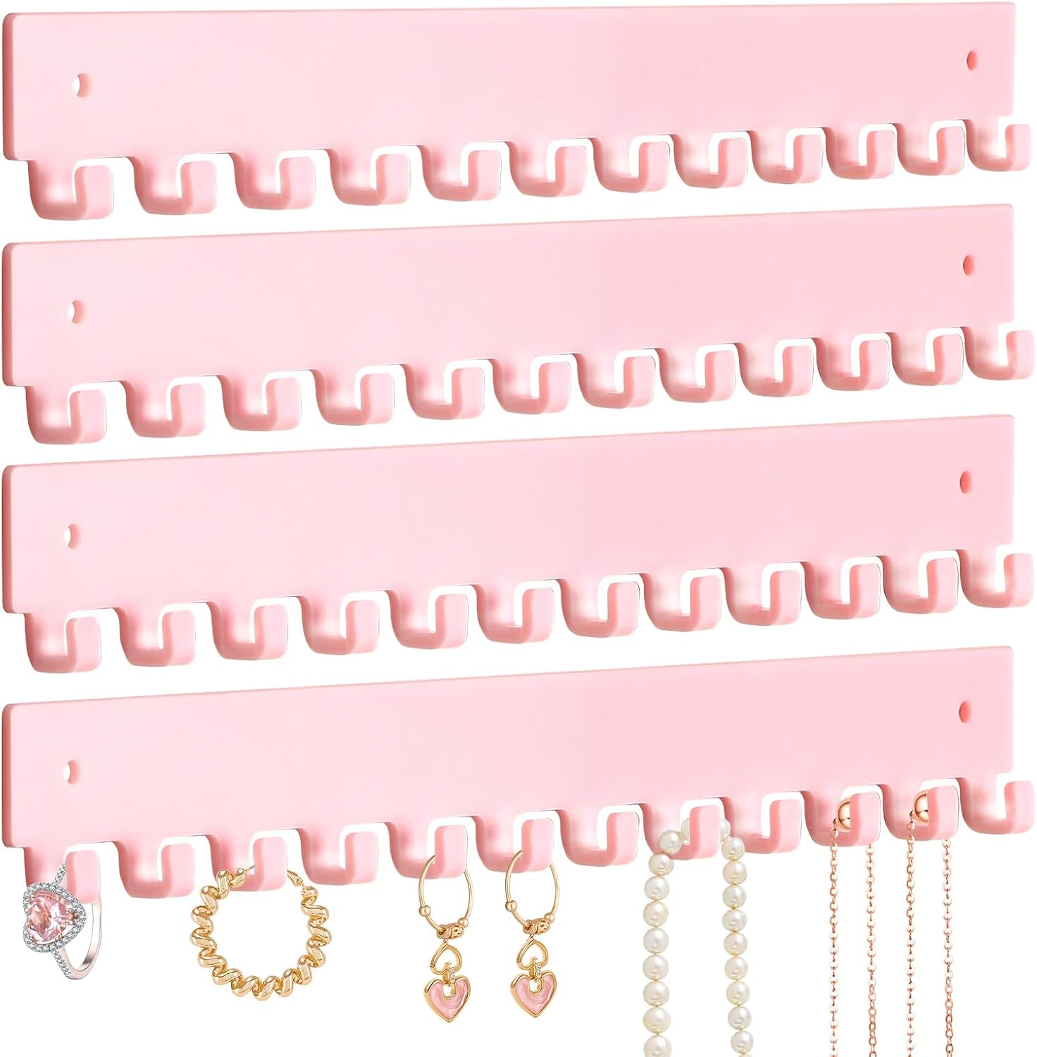 milylove Acrylic Necklace Holder 4 Pack