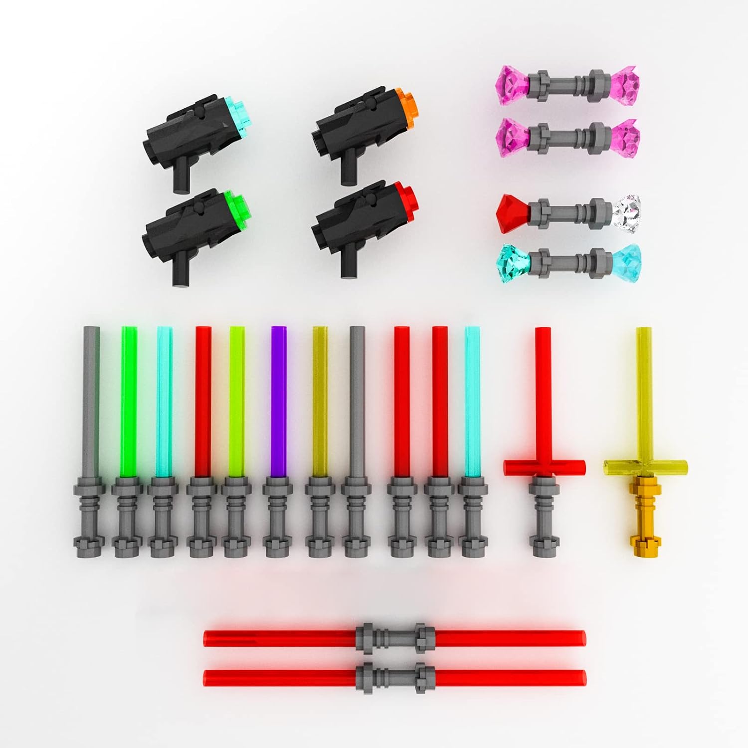BingBricks 105pcs Light Sword Saber Blaster Building Blocks