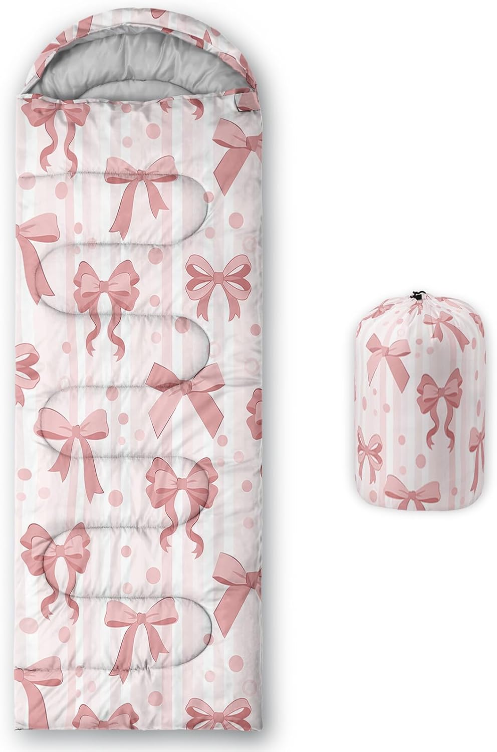 Bowknot Girls Sleeping Bag.