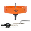 VIKITON 6 Inch Hole Saw with Arbor for Metal Wood and Plastic Cutting