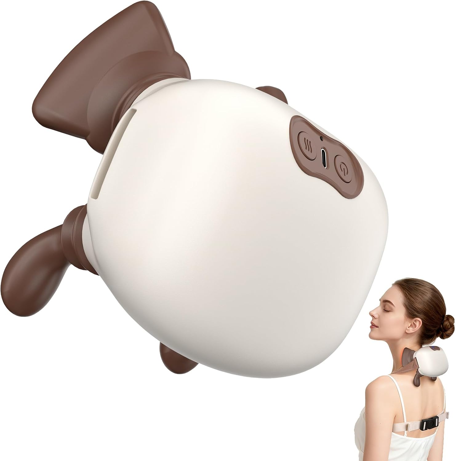 4D Wireless Neck and Shoulder Heat Massager