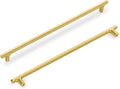 Lardmon 3 Pack Brushed Gold Modern Cabinet Pulls
