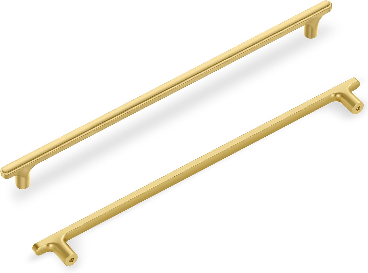 Lardmon 3 Pack Brushed Gold Modern Cabinet Pulls