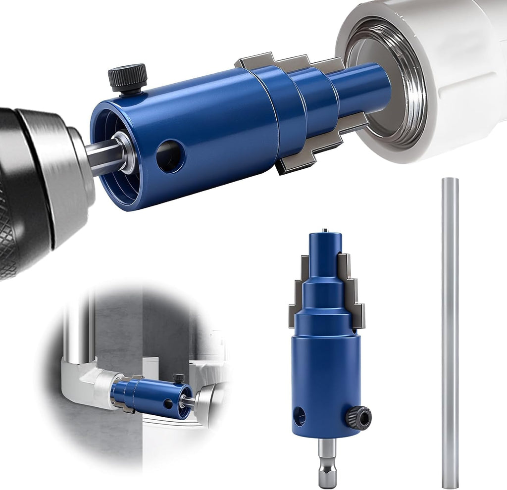 Broken Pipe Extractor Tool, Pipeline Extraction Tool, for 1/2" 3/4" 1" Pipes - Internal Pipe Wrench for Quickly remove rust/damage from PVC/CPVC/PEX plastic pipes, valves, faucet bolts, and fittings