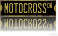Motorcycle Wall Decor Metal Sign - 16x4Inch Aluminum, Ideal for Motocross Accessories & Home