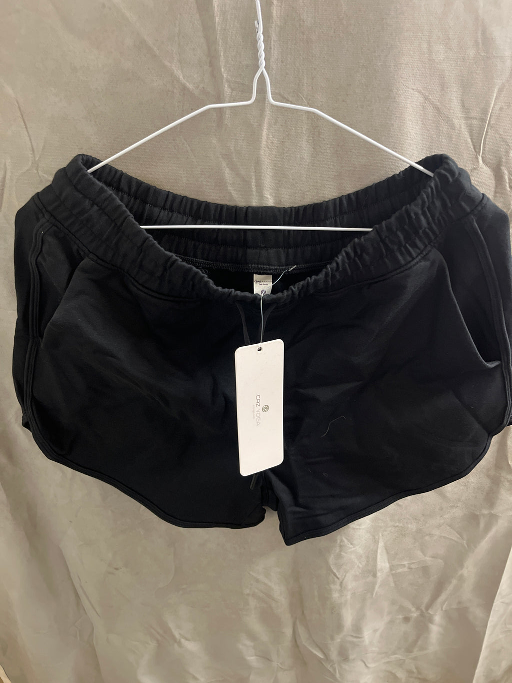 Crazy yoga black workout shorts